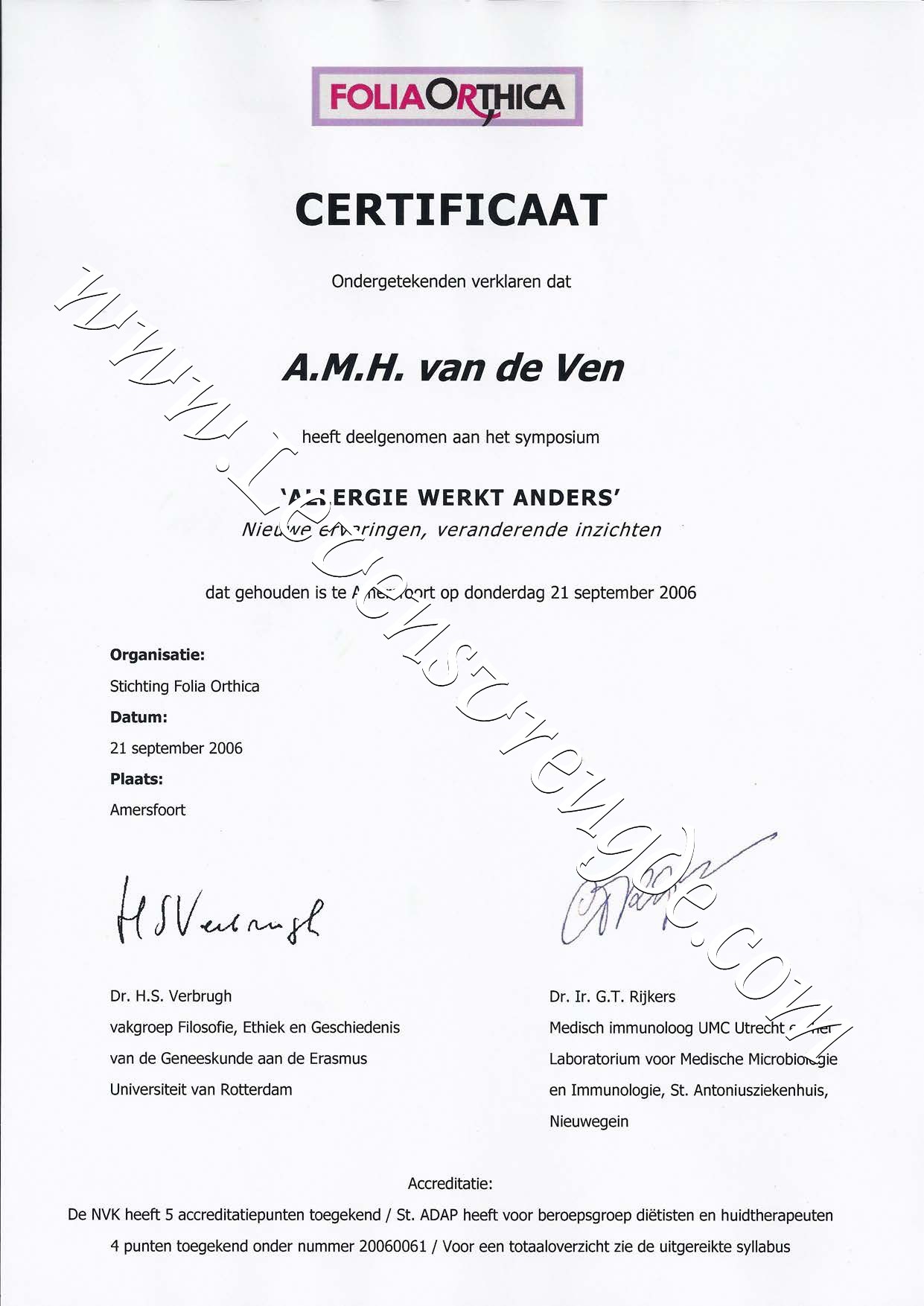 Allergie werkt anders